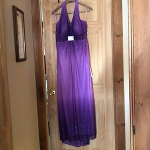 Purple, sparkle Ball gown
